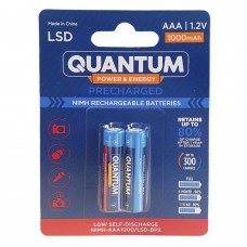 Акумулятор Quantum 1000mAh AAA Ni-MH з низьким саморозрядом (LSD) 2шт/уп blister