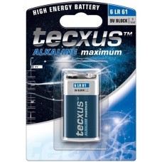 Батарейка Tecxus 9V-Block 550mAh x1шт Alkaline(75.02.3639)