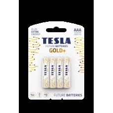 Батарейки Tesla AAA GOLD+ LR03 / BLISTER FOIL 4 шт.