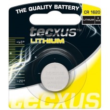 Батарейка Tecxus CR1620 75mAh x1шт Lithium 3V(75.02.3680)