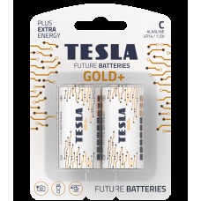 Батарейки Tesla C GOLD+ LR14 / BLISTER FOIL 2 шт.