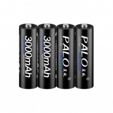 Акумуляторні батарейки PALO АА 1.2В 3000мАг Ni-MH 4 шт