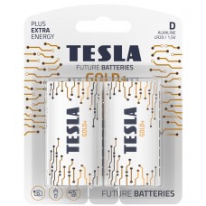 Батарейки Tesla D GOLD+ LR20 / BLISTER FOIL 2 шт.