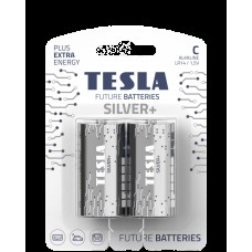 Батарейки Tesla C SILVER+ LR14 / BLISTER FOIL 2 шт.