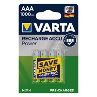 Акумуляторні батарейки AAA VARTA ACCU AAA 1000mAh BLI 4 шт (READY 2 USE)