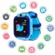 Дитячий розумний годинник KID Watch S12 з камерою SIM картою та картою пам'яті вологозахисту IP67 Сині з блакитним+Карта пам'яті 32Гб