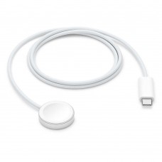 Бездротовий зарядний пристрій Apple Watch Magnetic Fast Charger USB-C (MX2H2AM/A2257)- білий