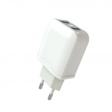 Мережевий зарядний пристрій Aspor A829 2USB/2.4A- білий