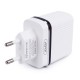 Мережевий зарядний пристрій Aspor A833 3 USB/3.4A + USB кабель Lightning- білий